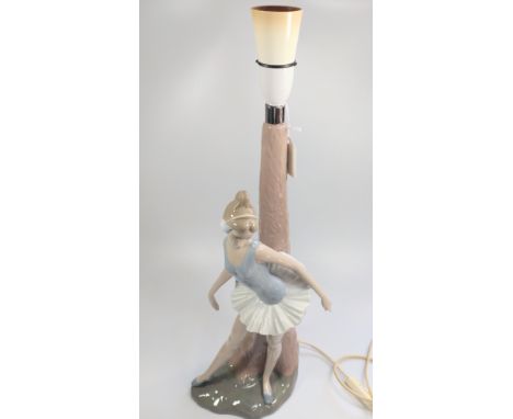 A Nao (by Lladro) No.085 Ballet Lamp 51cm with Lladro box. 