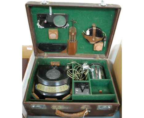 A Cambridge Instruments Co Ltd spot galvanometer, and accessories, cased