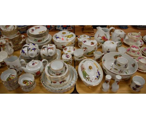 An extensive Royal Worcester oven to table ware part  dinner, tea and coffee service