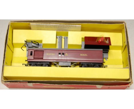 A boxed Triang Railways R.402 operating Royal Mail coach set 