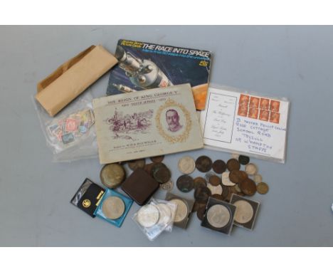 A COLLECTION OF MAINLY BRITISH COINS, to include a selection of silver three pences Victoria to George VI, modern commemorati
