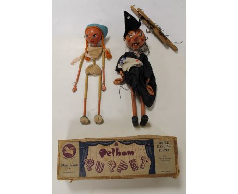 A PELHAM PUPPET 'WITCH', together with another puppet, incompleteBuyers - for shipping pricing on this lot, visit www.cuttles