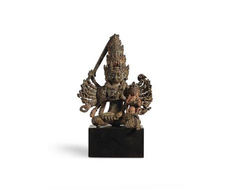 STATUETTE DE VISHVARUPA EN LAITONNÉPAL, XIXE SIÈCLEHimalayan Art Resources item no. 205061 20.5 cm (8 1/8 in.) highFootnotes: