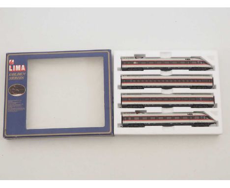 A LIMA HO gauge Golden series German Outline train pack comprising a 4-car 'Donald Duck' High Speed EMU - VG in G/VG box