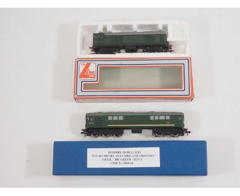 A HORNBY DUBLO OO gauge 3-rail Co-Bo diesel locomotive in a collectors box together with a modified diesel loco comprising a 