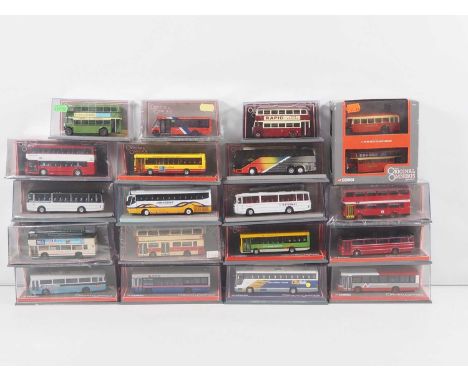 A group of 1:76 20 X CORGI OOC buses to include one twin pack - VG/E in G/VG boxes (20 buses in 19 boxes)