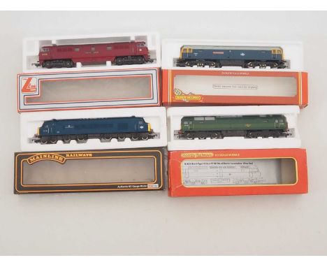 A group of OO gauge diesel locos by HORNBY, LIMA and MAINLINE in various BR liveries - VG in G/VG boxes (4)
