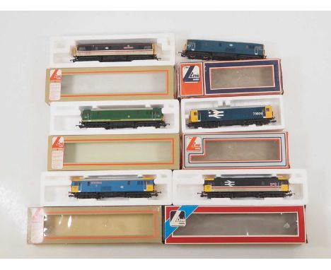 A group of LIMA OO gauge class 73 electro-diesel locomotives in various BR liveries, one part boxed - VG in VG boxes (6)