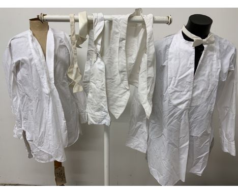 Bow ties, collars and shirts