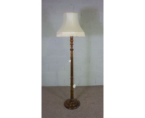 A Georgian style standard lamp, with shade, 150cm high