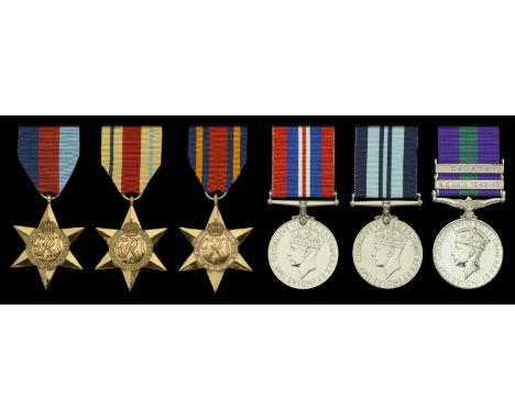 Six: Captain H. W. Ashby, Queen Elizabeth’s Own Gurkha Rifles  1939-45 Star; Africa Star; Burma Star; War Medal 1939-45; Indi