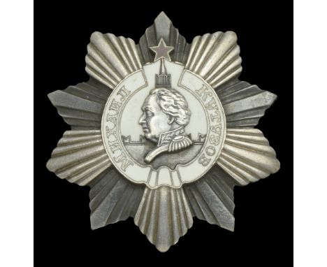Union of Soviet Socialist Republics, Order of Kutuzov, Second Class Star, 2nd type, variation 2 with seven rivets, silver and