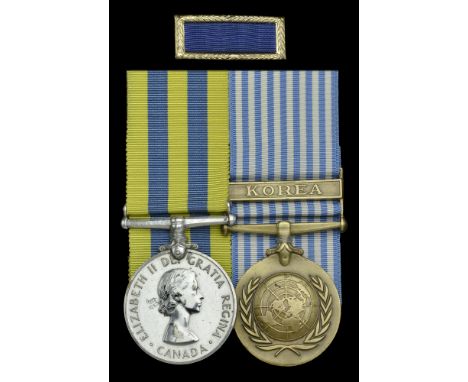 Pair: Corporal F. Hardy, Princess Patricia’s Canadian Light Infantry  Korea 1950-53, Canadian issue, silver (SB-800622 F. Har
