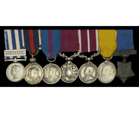 A group of seven miniature dress medals representative of those worn by Corporal of Horse E. S. Tomney, 2nd Life Guards, late