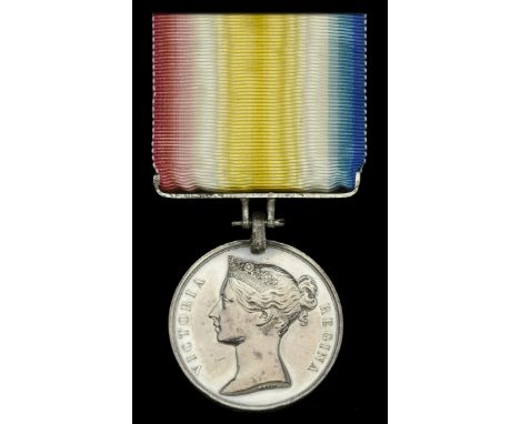 Meeanee 1843 (Wm. Costello. 22nd. Regt.) officially engraved naming, fitted with original steel clip and straight bar suspens