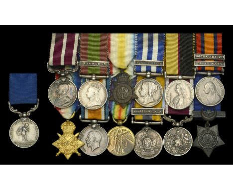 A group of thirteen miniature dress medals representative of those worn by Corporal A. Greenwood, Seaforth Highlanders  Afgha
