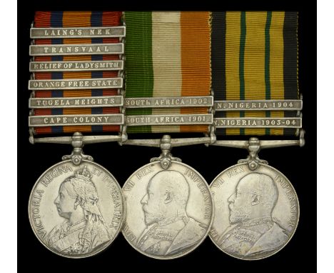 Three: Captain I. G. Sewell, Northern Nigeria Regiment, late Royal Fusiliers, who was four times Mentioned in Despatches; his