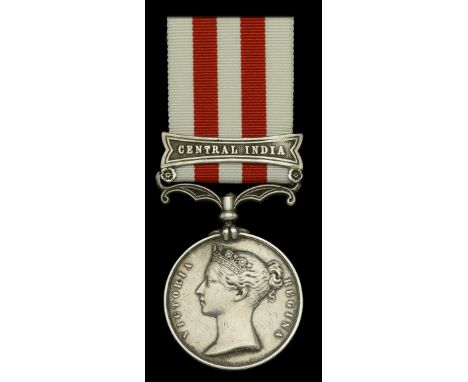 Indian Mutiny 1857-59, 1 clasp, Central India (Edwd. Henderson, 71st. Highd. L.I.) contact marks, nearly very fine £200-£240 