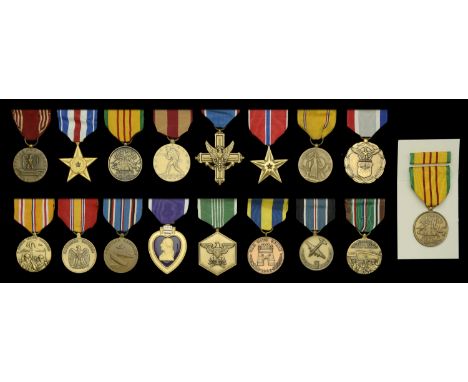 United States of America, Distinguished Service Cross, bronze, unnamed as issued; Silver Star, gilt with central silver star,