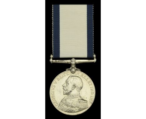 A Great War ‘Minesweeping’ C.G.M. awarded to Stoker 1st Class J. Davies, Royal Navy, for his gallantry in attempting to rescu