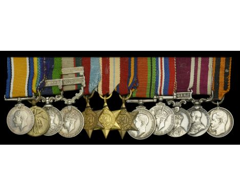 A group of twelve miniature dress medals representative of those worn by Staff Sergeant M. B. Matheson, Indian Army Ordnance 