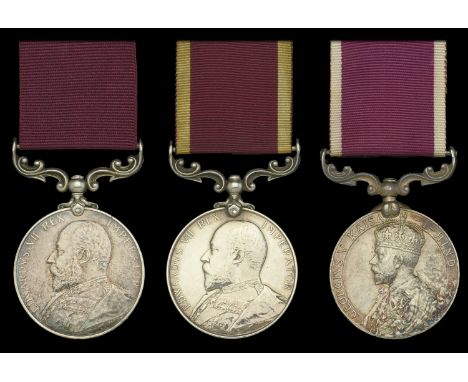 Army L.S. & G.C. (3), E.VII.R. (2) (89907 Gnr: F. Darby. R.H.A.; 61961 Co: Sjt: Maj: H. Wheeler. R.G.A.); G.V.R., 3rd issue, 