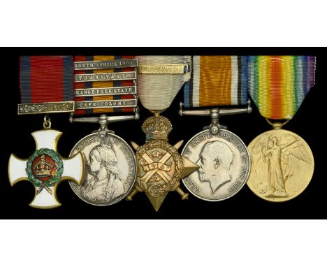 A fine Boer War D.S.O. group of five awarded to Major A. P. Frankland, 1st Battalion, Suffolk Regiment, later 2nd Battalion, 