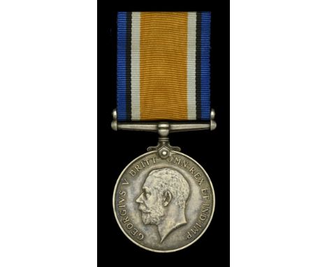 The British War Medal awarded to Second Lieutenant H. L. Tomkies, Nottinghamshire and Derbyshire Regiment and Royal Flying Co