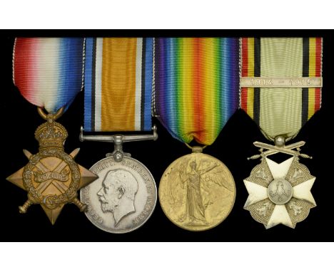 Four: Orderly W. G. Parker, British Red Cross Society and Order of St. John of Jerusalem  1914-15 Star (W. G. Parker, B.R.C.S