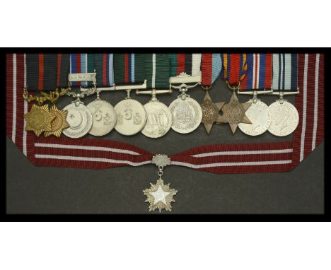 Twelve: Subadar F. Sher, Frontier Force Regiment, Pakistan Army, late Indian Army  Pakistan, Tamgha-I-Khidmat, Second Class n
