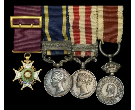 The group of four miniature dress medals attributed to General F. A. E. Loch, Indian Army  The Most Honourable Order of the B