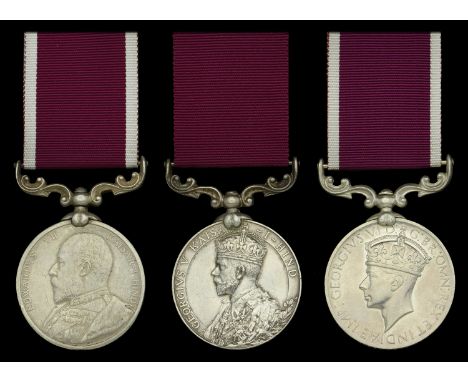 Indian Army L.S. & G.C. (3), E.VII.R. (57 Sepoy ....r Ali 84th Punjabis); G.V.R., 1st issue (1417 Sowar Sant Singh 18th K.GO.