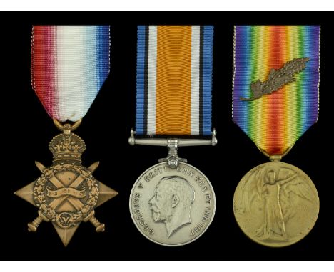 Three: Lieutenant H. D. Ditmas, Devonshire Regiment  1914-15 Star (2. Lieut. H. D. Ditmas. Devon R.); British War and Victory