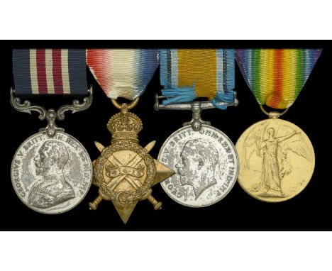 A Great War 1916 ‘Western Front’ M.M. group of four awarded to Sergeant E. Lee, 15th Battery, Canadian Field Artillery  Milit