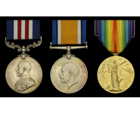 A  Great War ‘Western Front’ M.M. group of three awarded to Private A. Mitchell, 16th Battalion (Queen’s Westminster Rifles),