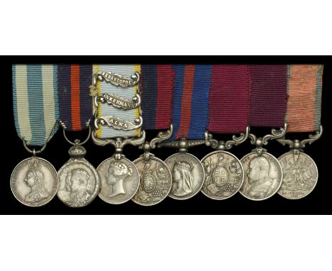 A D.C.M. group of eight miniature dress medals representative of those worn by Sergeant Major J. Tudor, 68th Regiment of Foot