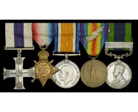 A Great War ‘Mesopotamian operations’ M.C. group of five awarded to Captain J. A. G. Burton, Royal Army Medical Corps, late B