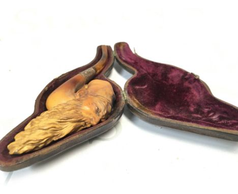 A meerschaum pipe, in need of restoration