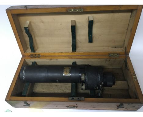 A British Military Prismatic Monocular gunsight in a fitted box. NO RESERVE
