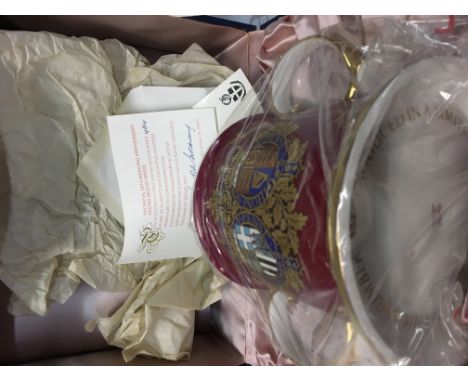 The Royal 25th Wedding Anniversary Loving Mug by Spode, number 454 of production out of 500 total, limited edition, measures 
