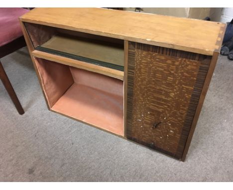 A mid 20th century pine bookshelf/clock 77cm tall 51cm wide. NO RESERVE