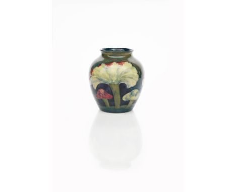 'Claremont' a Moorcroft Pottery vase designed by William Moorcroft, shouldered ovoid form with everted top rim, painted in sh