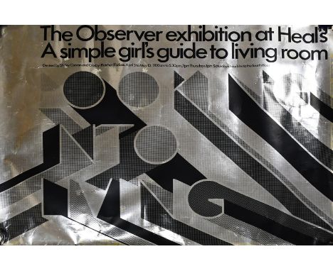 The Observer Exhibition at Heal's - A simple girl's guide to living room, a poster designed for the exhibition devised by Shi