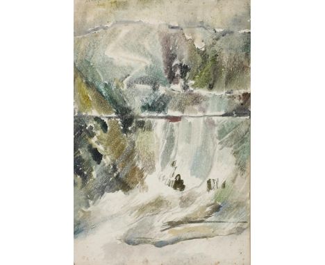 ‡ Thomas Sam Haile (1909-1948) Snowdon landscape, 1937 watercolour on paper, framed signed and dated bottom right 55.5 x 36cm