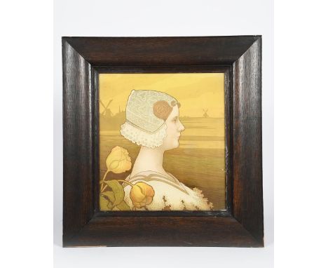 Paul Berthon (1872-1909) Sa Tres Gracieuse Majeste la Reine Wilhelmine, lithograph in colours, framed signed Paul Berthon top