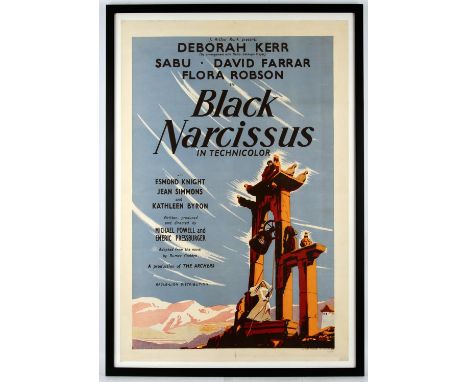 Black Narcissus (1947), British One Sheet, 40.5 x 27 inches, 44 x 30.5 in frame, framed and glazed, printed by W.E. Berry, ba