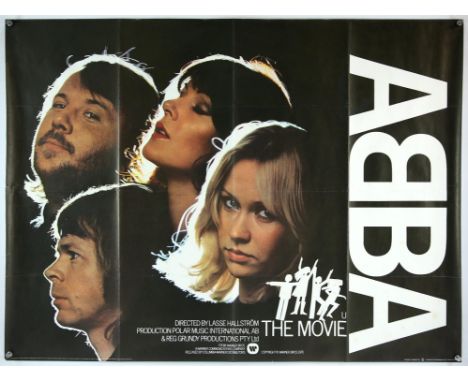 ABBA (1978), British Quad, 40 x 30 inches, was folded now rolled, printed by Lonsdale and Bartholomew Director Lasse Hallstro
