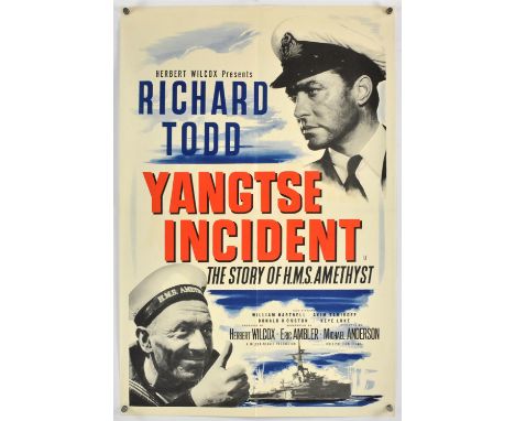 Yangtse Incident (AKA Battle Hell) (1957), British Crown, 30 x 20 inches, bi-folded Director Michael Anderson Stars Richard T