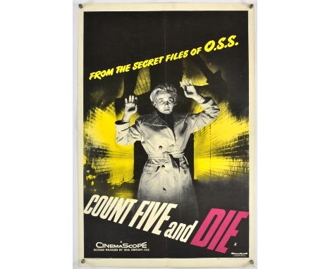 Count Five and Die (1957), British Crown, 30 x 20 inches, bi-folded, printed by Stafford and CoDirector Victor VicasStars Jef