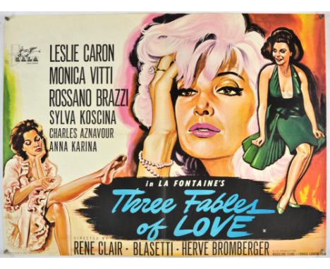 Three Fables Of Love (1962), British Quad, 40 x 30 inches, bi-folded Director Alessandro Blasetti, Herve Bromberger, Rene Cla